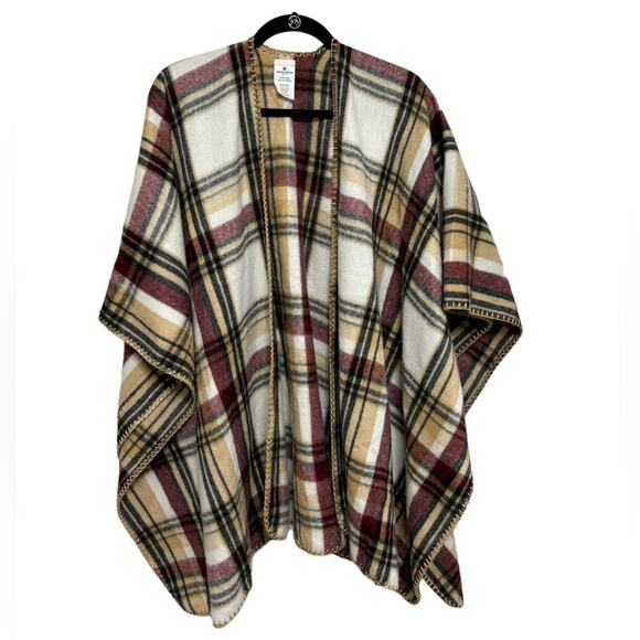 Woolrich Plaid Flannel Shawl/Wrap Scarf - One Size - Picture 3 of 7